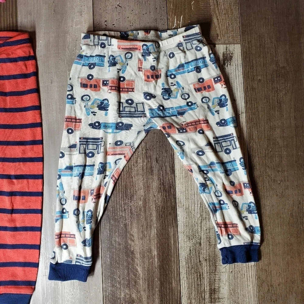 Carter's Toddler Boy Size 24m PJ Pajama Pant Bundle 2pc 100% Cotton